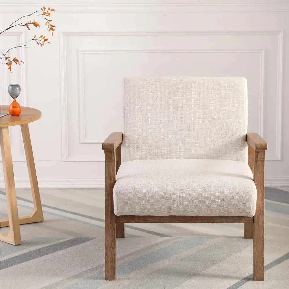 Linen Upholstered Armchair