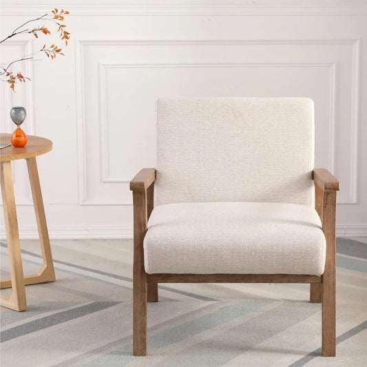 Linen Upholstered Armchair