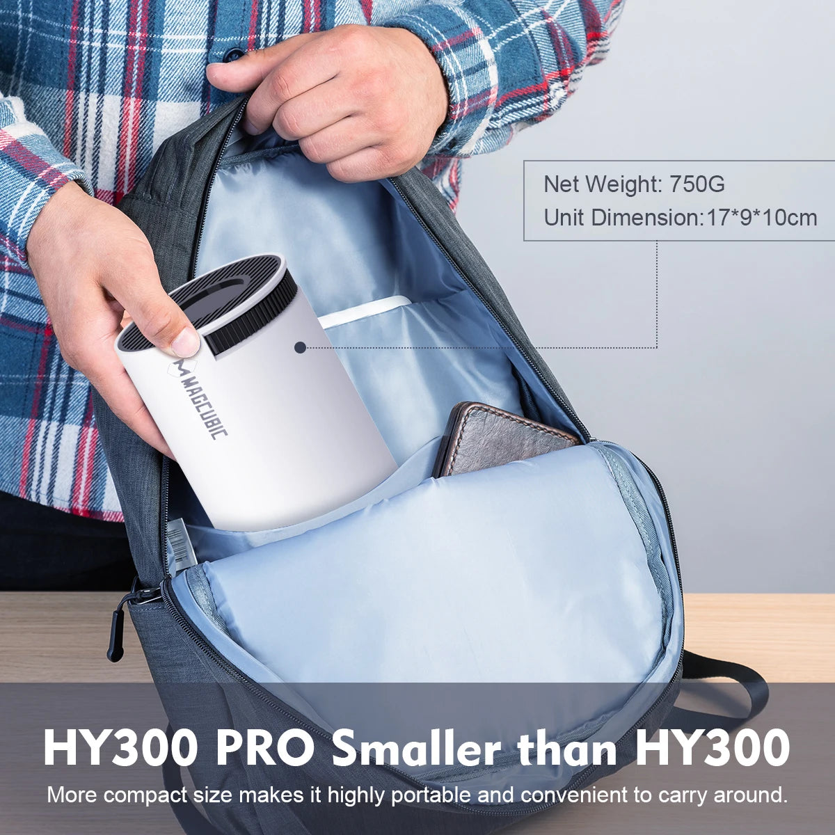 Magcubic Indoor/Outdoor Projector HY300 PRO 8K Android