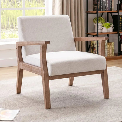 Linen Upholstered Armchair