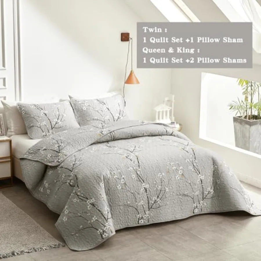 3 Piece Reversible Quilt Set