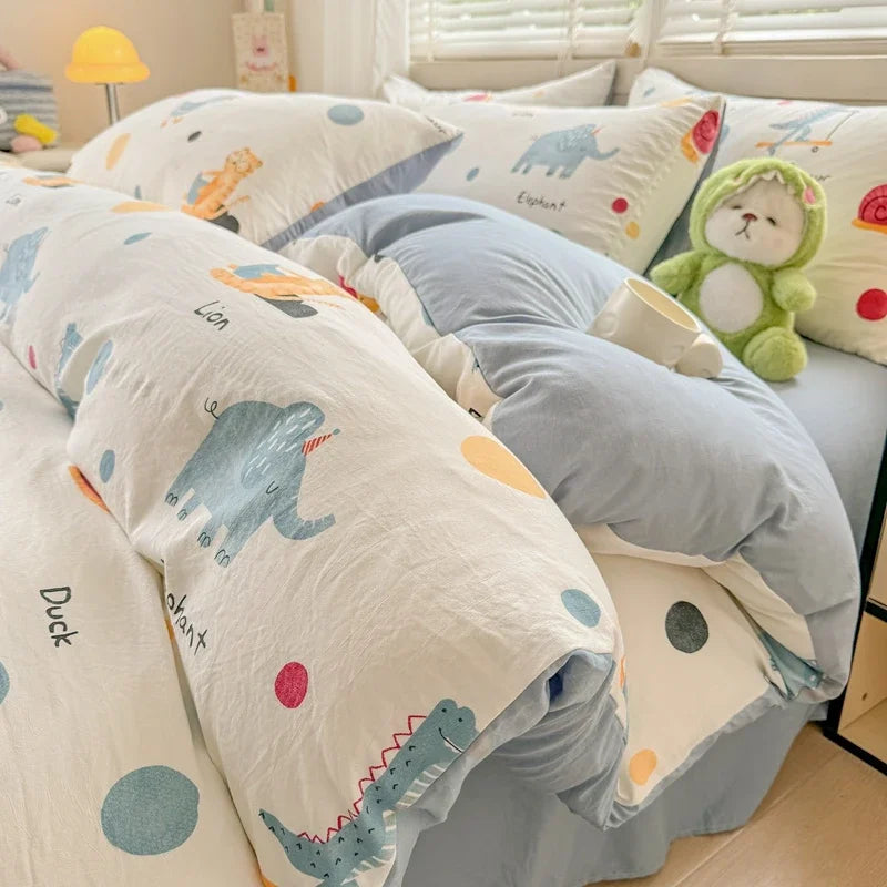 3pcs Duvet Cover Set Cartoon Strawberry Print