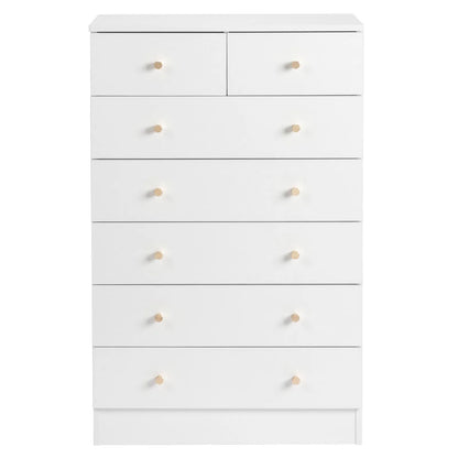 Dresser 7 Drawers Wood Storage Cabinet