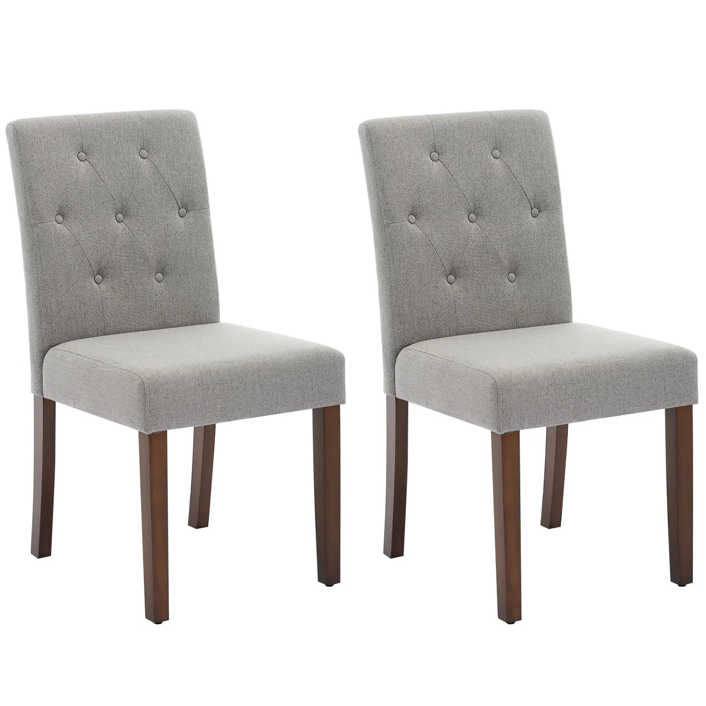 Set of 2 Upholstered Parsons Diner Room Chairs