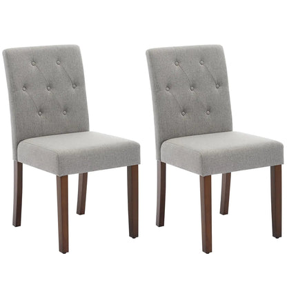 Set of 2 Upholstered Parsons Diner Room Chairs