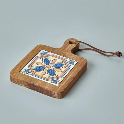 Large round Waterproof  Wood Dining Plate Tray