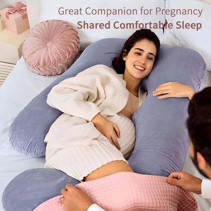 Full Body Maternity Pillow with Removable Cover