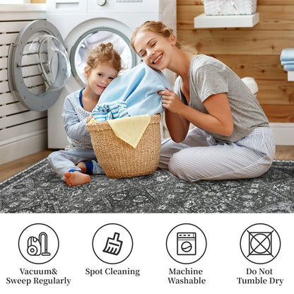 Machine Washable, Non-Slip, Stain & Water-Resistant Rug