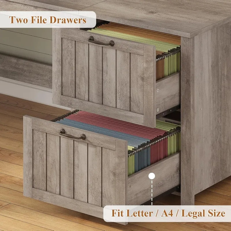 Executive Wood Computer Desk With Drawers And Storage