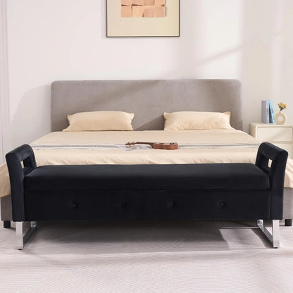 Ottoman with Storage Bench, Upholstered