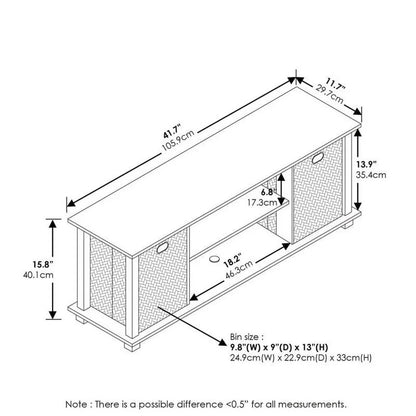 Storage Box, American Coffee, Black and Medium Brown