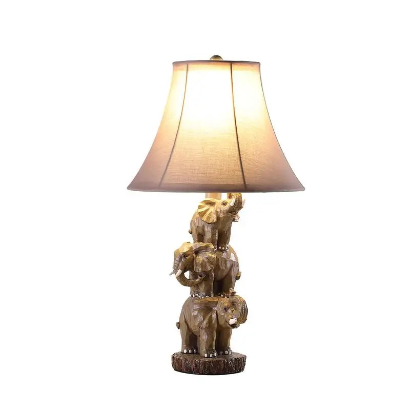 21 Inch Wildlife Polyresin Table Lamp