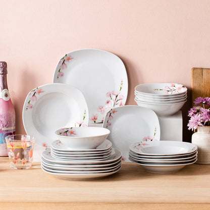24/48 PCS Porcelain Ceramic Tableware Set
