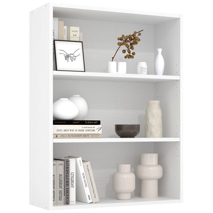Wooden 3 Tiers Bookshelf Storage 31.5 Inch Tall