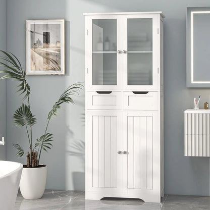 67" Tall Bathroom Storage Cabinet