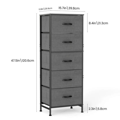 48IN Dresser/Nightstand Wardrobe Steel Frame Closet
