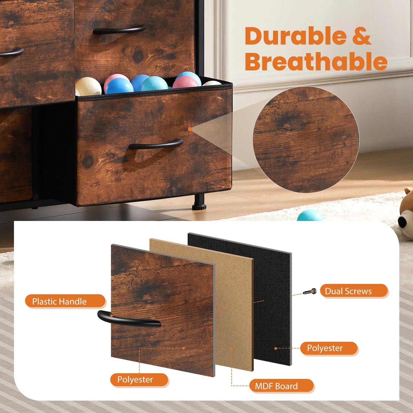 Wardrobe Steel Frame Closet/Cabinet