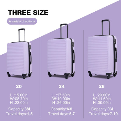 Hardside Luggage Set , TSA Lock Spinner Wheels