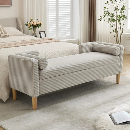Ottoman with Storage Bench, Upholstered