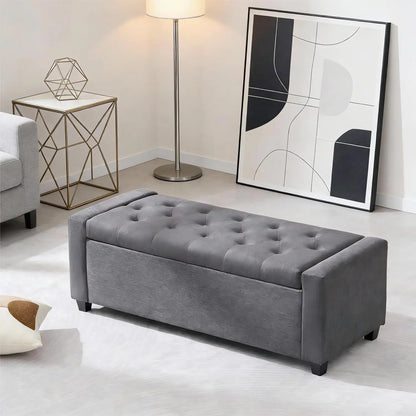 Ottoman with Storage Bench, Upholstered