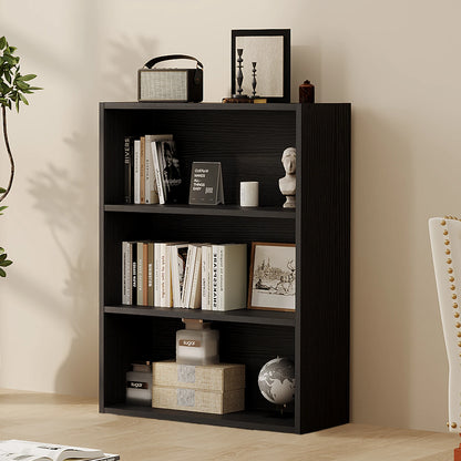 Wooden 3 Tiers Bookshelf Storage 31.5 Inch Tall